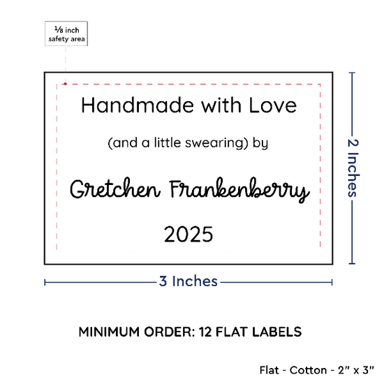 PPLR_HIDDEN_PRODUCT Large Text Only Label (2"x3"-Cotton)