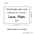 PPLR_HIDDEN_PRODUCT Large Text Only Label (2"x3"-Cotton)
