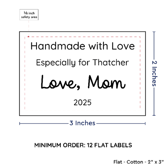 PPLR_HIDDEN_PRODUCT Large Text Only Label (2"x3"-Cotton)