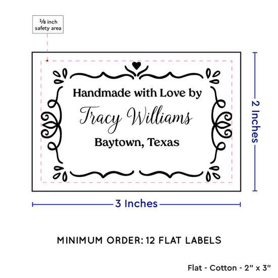 PPLR_HIDDEN_PRODUCT Swirl Accent Border (2"x3" Cotton - 12 labels/set)