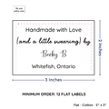 PPLR_HIDDEN_PRODUCT Large Text Only Label (2"x3"-Cotton)