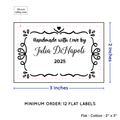 PPLR_HIDDEN_PRODUCT Swirl Accent Border (2"x3" Cotton - 12 labels/set)