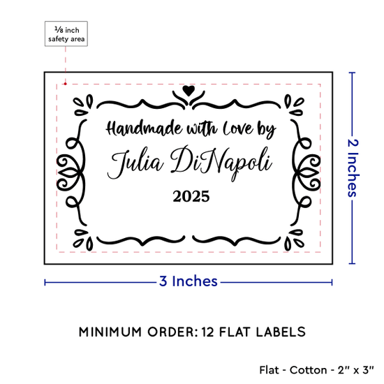 PPLR_HIDDEN_PRODUCT Swirl Accent Border (2"x3" Cotton - 12 labels/set)