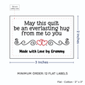 PPLR_HIDDEN_PRODUCT Double Heart Quote (2"x3" Cotton - 12 labels/set)