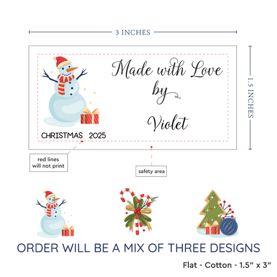 PPLR_HIDDEN_PRODUCT Christmas Sampler Large (1.5"x3"-Cotton)