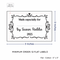 PPLR_HIDDEN_PRODUCT Swirl Accent Border with Fill in Blanks (2"x3" Cotton - 12 labels/set)
