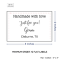 PPLR_HIDDEN_PRODUCT Large Text Only Label (2"x3"-Cotton)
