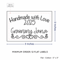 PPLR_HIDDEN_PRODUCT Double Heart Border (2"x3" Cotton - 12 labels/set)