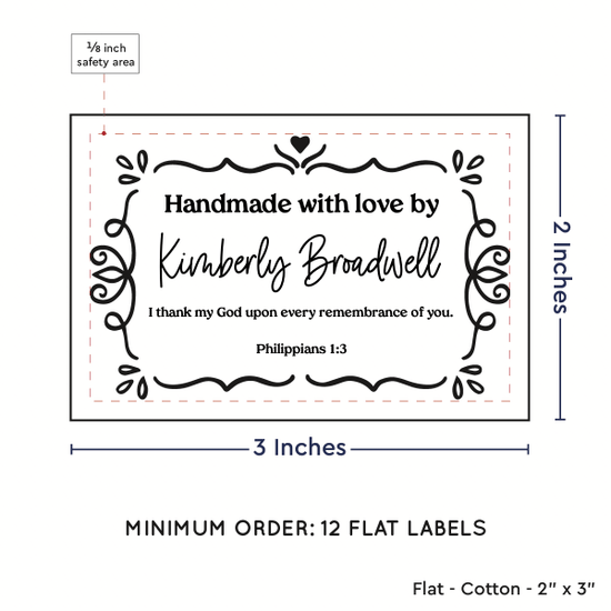 PPLR_HIDDEN_PRODUCT Swirl Accent Border (2"x3" Cotton - 12 labels/set)
