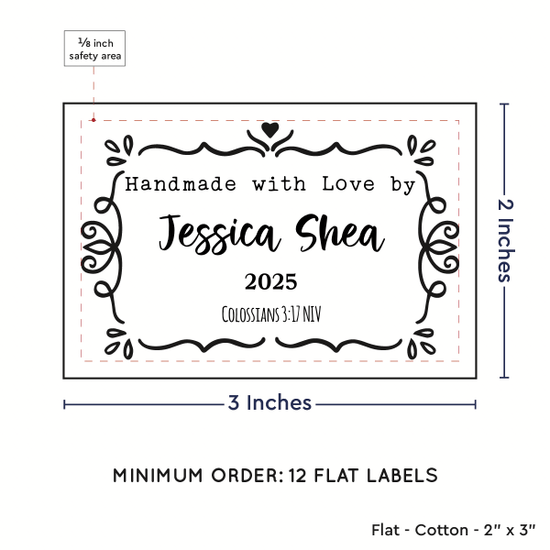 PPLR_HIDDEN_PRODUCT Swirl Accent Border (2"x3" Cotton - 12 labels/set)