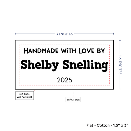 PPLR_HIDDEN_PRODUCT Text Only Medium Large Label (1.5"x3"-Cotton)