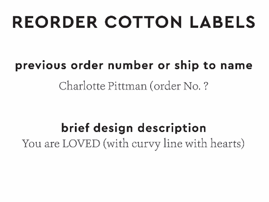 PPLR_HIDDEN_PRODUCT Reorder Previous Label Design - COTTON