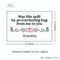 PPLR_HIDDEN_PRODUCT Double Heart Quote (2"x3" Cotton - 12 labels/set)
