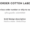 PPLR_HIDDEN_PRODUCT Reorder Previous Label Design - COTTON