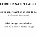PPLR_HIDDEN_PRODUCT Reorder Previous Label Design - SATIN