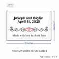 PPLR_HIDDEN_PRODUCT Double Heart Quote (2"x3" Cotton - 12 labels/set)