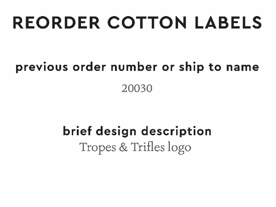 PPLR_HIDDEN_PRODUCT Reorder Previous Label Design - COTTON