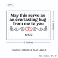 PPLR_HIDDEN_PRODUCT Double Heart Quote (2"x3" Cotton - 12 labels/set)