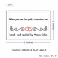PPLR_HIDDEN_PRODUCT Double Heart Quote (2"x3" Cotton - 12 labels/set)