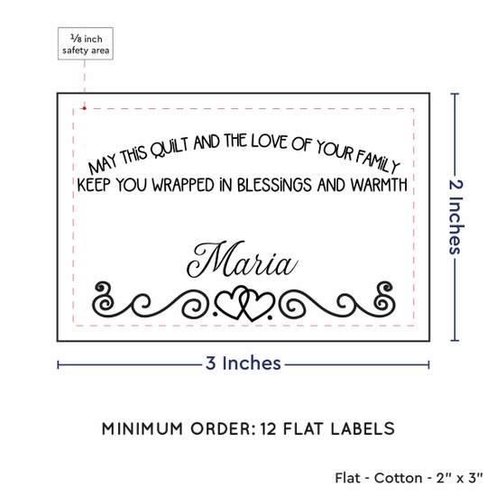 PPLR_HIDDEN_PRODUCT Double Heart Border (2"x3" Cotton - 12 labels/set)