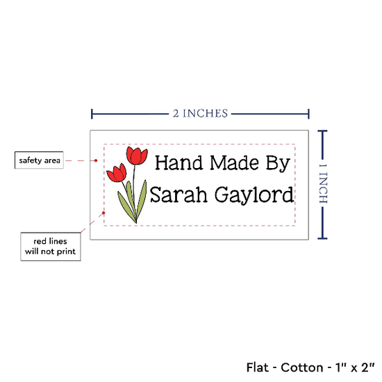 PPLR_HIDDEN_PRODUCT Spring Tulips (2"x1"-Cotton)