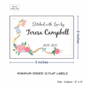 PPLR_HIDDEN_PRODUCT Thread and Flowers (2"x3" Cotton - 12 labels/set)