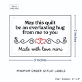 PPLR_HIDDEN_PRODUCT Double Heart Quote (2"x3" Cotton - 12 labels/set)