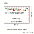 PPLR_HIDDEN_PRODUCT Christmas Garland with Fill in Blanks (2"x3" Cotton - 12 labels/set)
