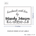 PPLR_HIDDEN_PRODUCT Double Heart Border (2"x3" Cotton - 12 labels/set)