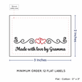 PPLR_HIDDEN_PRODUCT Double Heart Quote (2"x3" Cotton - 12 labels/set)