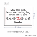 PPLR_HIDDEN_PRODUCT Double Heart Quote (2"x3" Cotton - 12 labels/set)