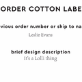 PPLR_HIDDEN_PRODUCT Reorder Previous Label Design - COTTON
