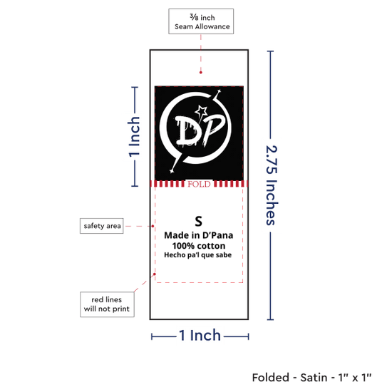 PPLR_HIDDEN_PRODUCT Print Your Logo/Image on Satin Tags (1" wide - Satin)