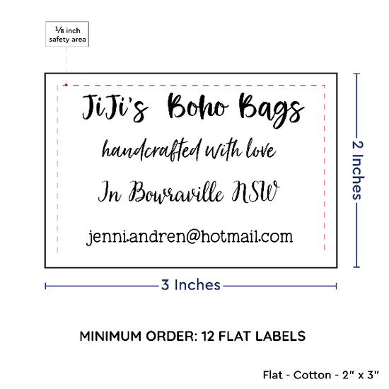 PPLR_HIDDEN_PRODUCT Large Text Only Label (2"x3"-Cotton)