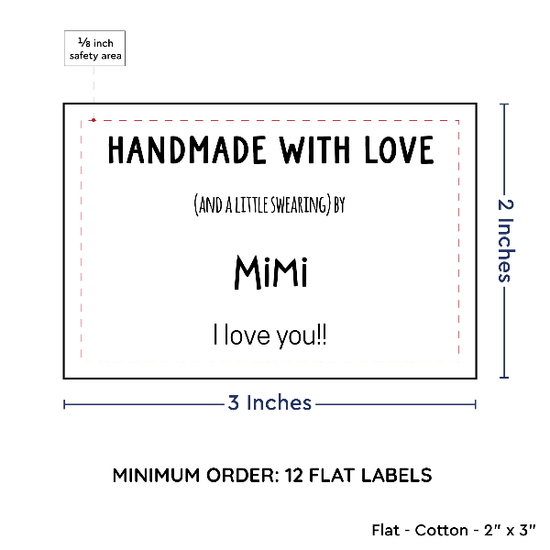 PPLR_HIDDEN_PRODUCT Large Text Only Label (2"x3"-Cotton)