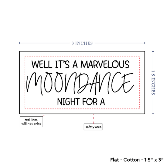 PPLR_HIDDEN_PRODUCT Text Only Medium Large Label (1.5"x3"-Cotton)
