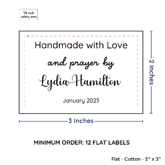 PPLR_HIDDEN_PRODUCT Large Text Only Label (2"x3"-Cotton)