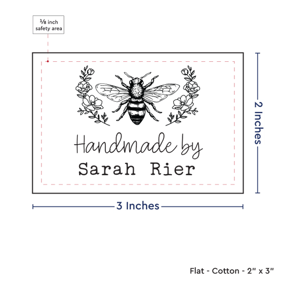 PPLR_HIDDEN_PRODUCT Floral Bee (2"x3"-Cotton)