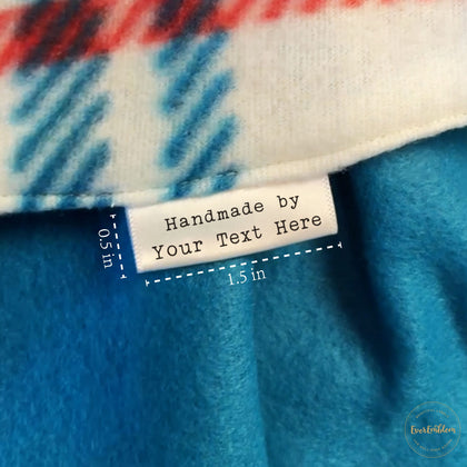 Satin Small Satin Text Tags (1.5