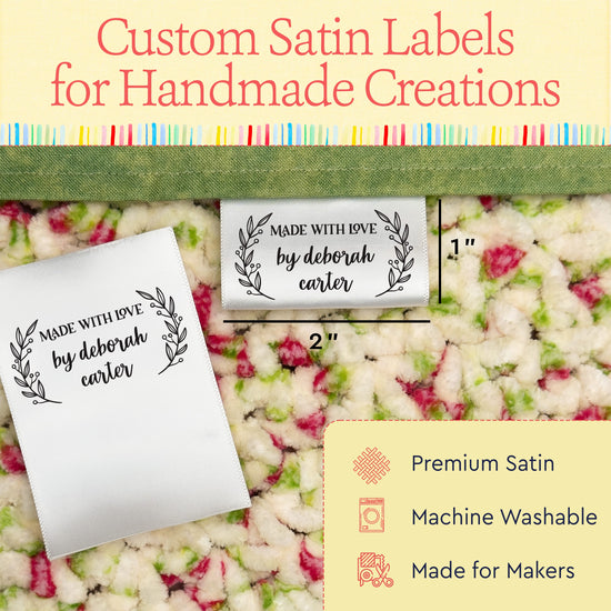 Satin Leaf Laurel (2" wide - Satin) customized ribbon ribbon printing printing on ribbon