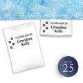 Satin Paw Prints (2" wide - Satin) customized ribbon ribbon printing printing on ribbon