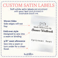 Satin Stitched with Love (2" wide - Satin) customized ribbon ribbon printing printing on ribbon