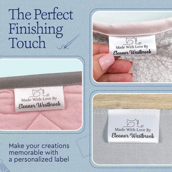 Satin Stitched with Love (2" wide - Satin) customized ribbon ribbon printing printing on ribbon