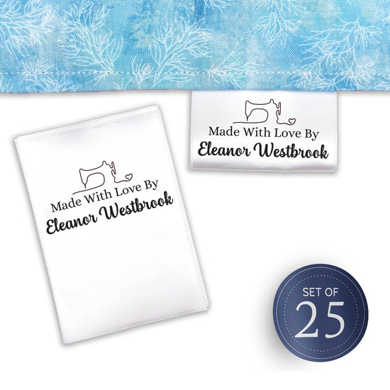 Satin Stitched with Love (2" wide - Satin) customized ribbon ribbon printing printing on ribbon