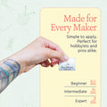 Satin Moon & Hand Satin Labels (1.5" wide - Satin) garment tag custom neck tags custom neck labels shirt label maker