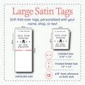 Satin This Took Forever (1.5" wide - Satin) handmade labels personalized tags for handmade items custom tags for handmade items