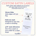 Satin This Took Forever (1.5" wide - Satin) handmade labels personalized tags for handmade items custom tags for handmade items
