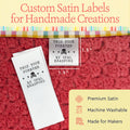 Satin This Took Forever (1.5" wide - Satin) handmade labels personalized tags for handmade items custom tags for handmade items