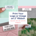 Satin Print your Logo or Image on Satin Tags (2" wide - Satin) patch making machine custom printed labels custom label