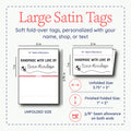 Satin Bumble Bee (2" wide - Satin) Personalized labels fold over